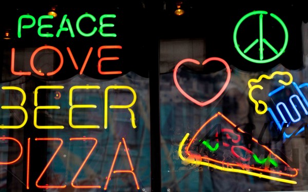 Peace Love Beer Pizza